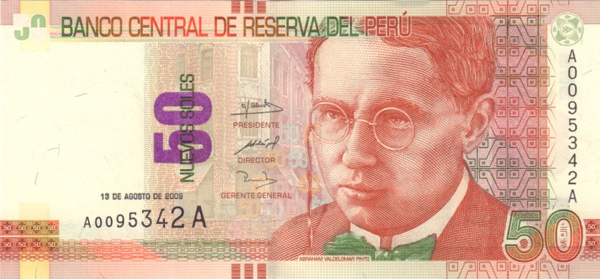 Peru P184 50 Nuevos Soles 2009 UNC