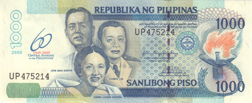 Philippines P205 1.000 Philippines Pesos 2009 UNC