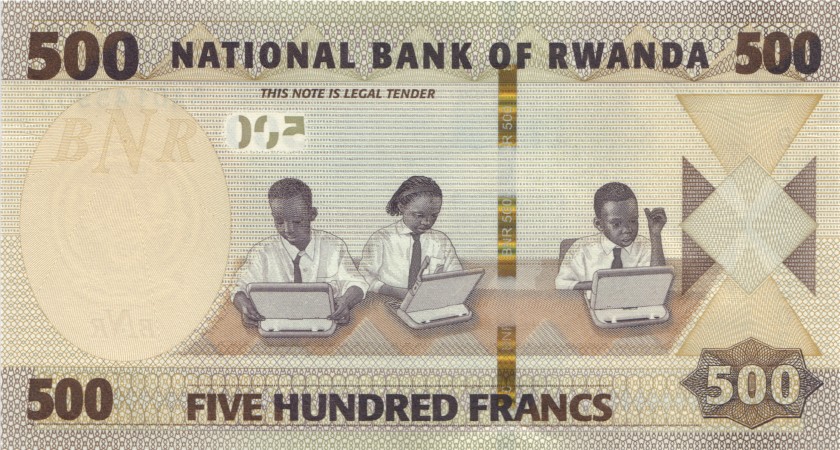 Rwanda P-W42 500 Francs / Amafaranga 2019 UNC