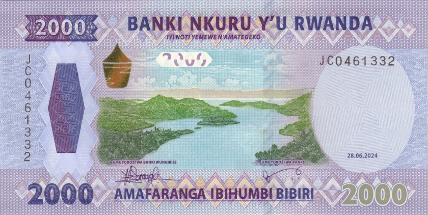 Rwanda P-W44 2.000 Francs / Amafaranga 2024 UNC