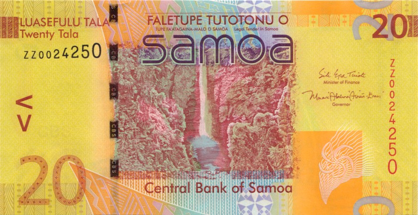 Samoa P40cr REPLACEMENT 20 Tala 2017 UNC