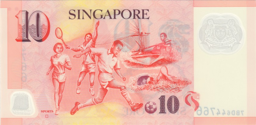 Singapore P48o 10 Dollars 2024 UNC