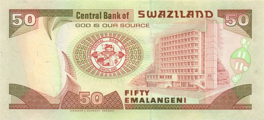 Swaziland P31a 50 Emalangeni 2001 UNC