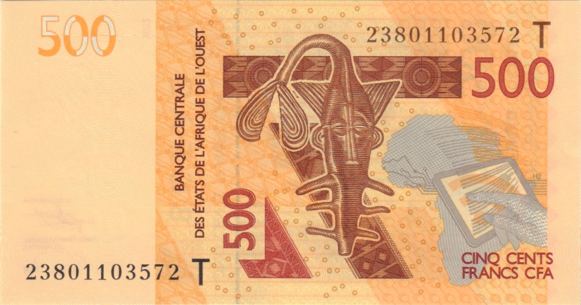 West African States Togo P819Tl 500 Francs 2023 UNC