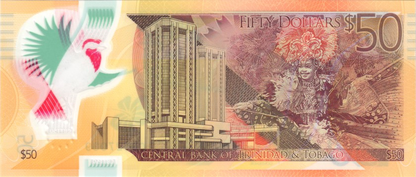 Trinidad and Tobago P59 50 Dollars 2015 UNC