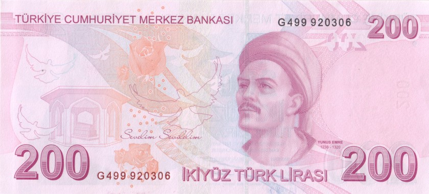 Turkey P227f 200 Turkish Lira 2009 (2022) UNC