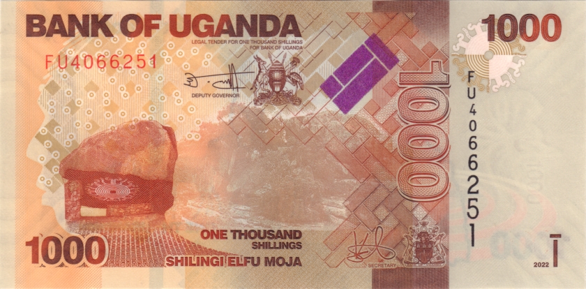 Uganda P49g 1.000 Shillings 2022 UNC