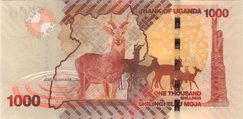 Uganda P49g 1.000 Shillings 2022 UNC