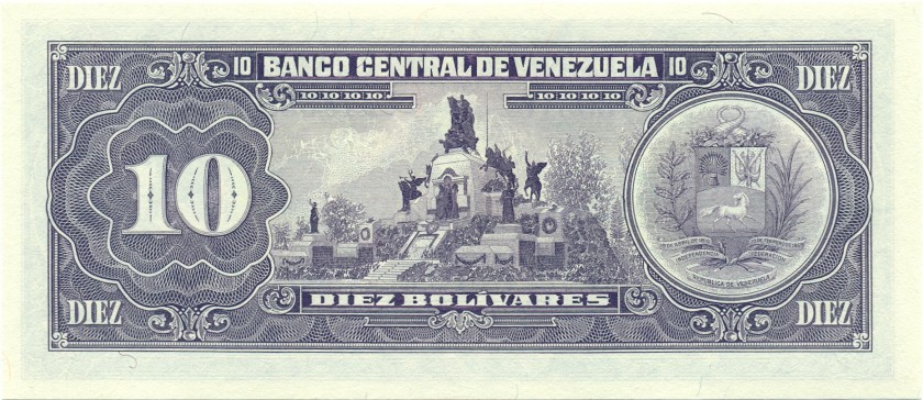 Venezuela P61b 10 Bolívares 1990 UNC