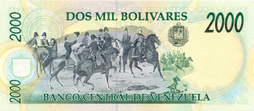 Venezuela P77b 2.000 Bolívares 1998 UNC