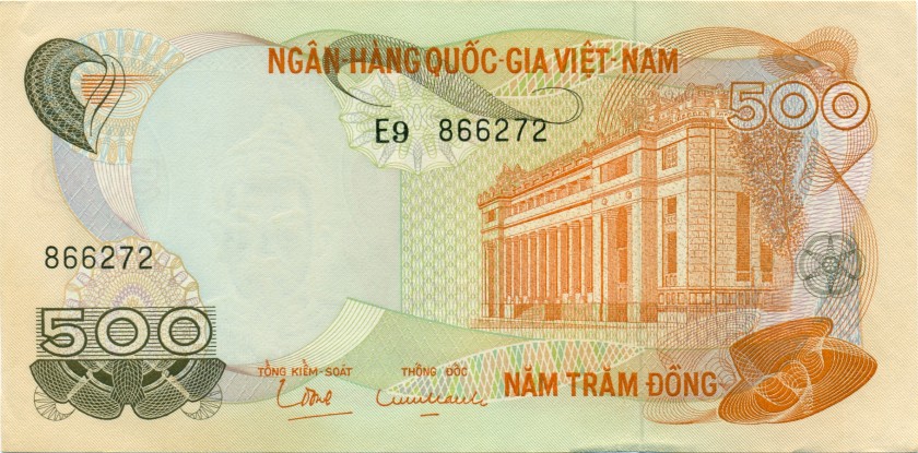 Vietnam South P28 500 Dong 1970 UNC