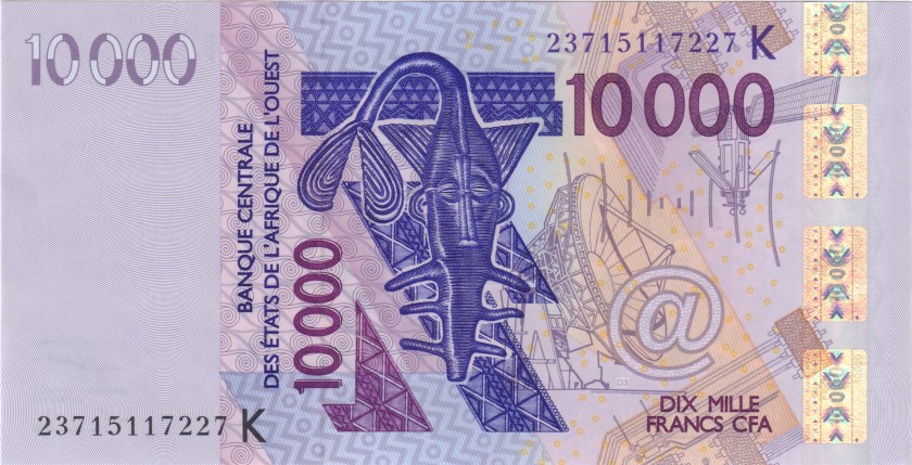 West African States Senegal P718Kv 10.000 Francs 2023 UNC