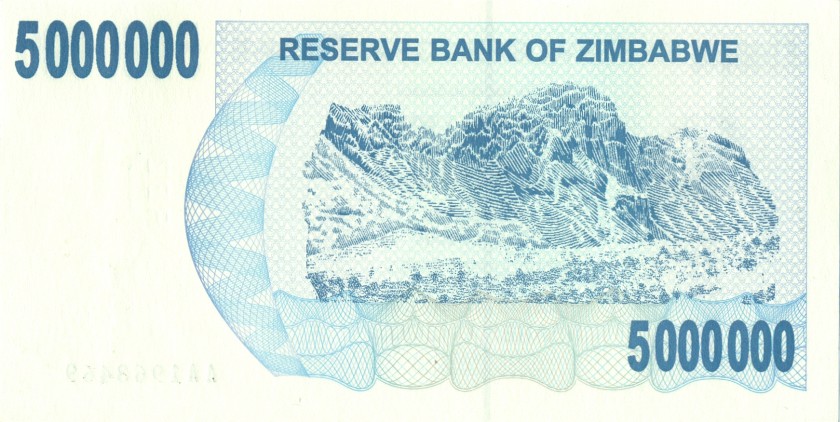 Zimbabwe P54 5.000.000 Dollars 2008 UNC