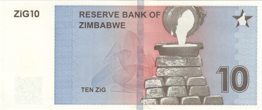 Zimbabwe P-W110 10 ZiG 2024 UNC