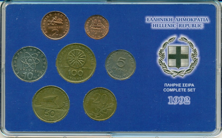 Greece 1992 mint set UNC