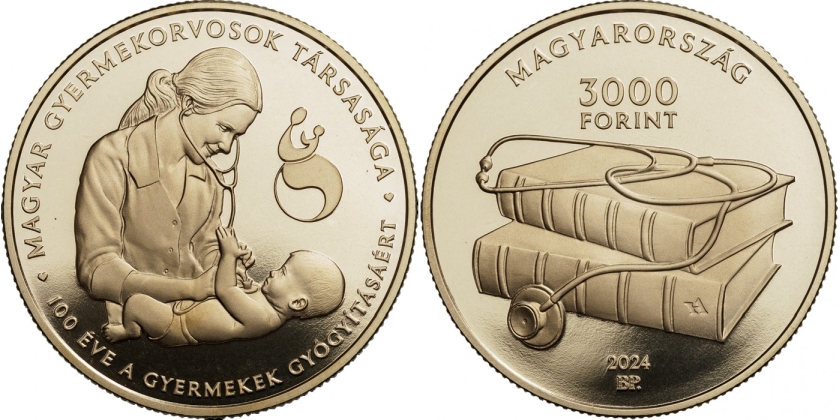 Hungary 2024 3000 Forint Hungarian Paediatricians Association BU