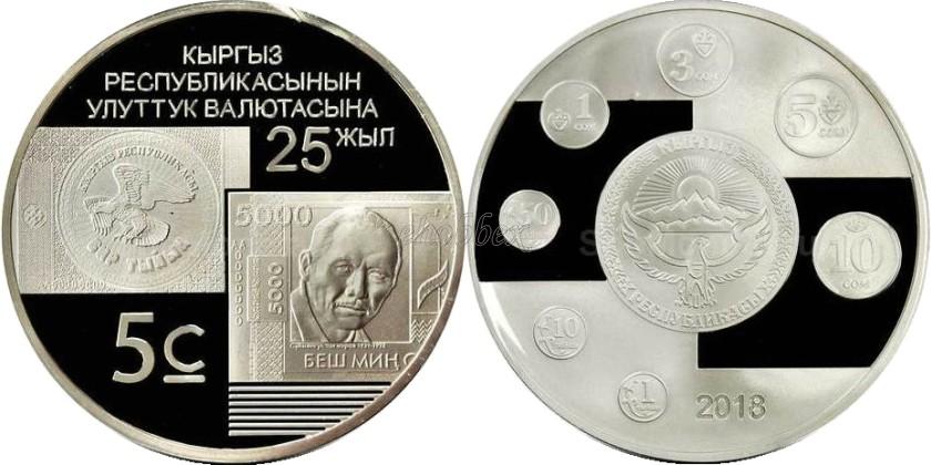 Kyrgyzstan 2018 25 years of the national currency of the Kyrgyz Republic