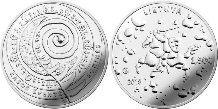 Lithuania 2018 Joninės (Rasos) CuNi UNC