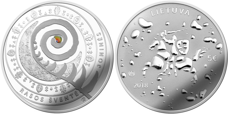 Lithuania 2018 Joninės (Rasos) Silver Proof