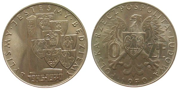 Poland 1970 Y# 62 10 Zlotych