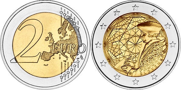 Slovakia 2022 2 Euro The 35th anniversary of the Erasmus Programme UNC