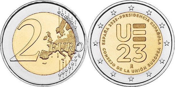 Spain 2023 2 Euro The Spanish Presidency of the Council of the EU UNC