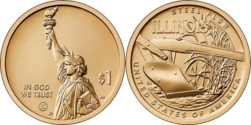 United States 2024 Dollar Illinois D UNC