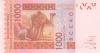 West African States Togo P815Tu 1.000 Francs 2021 UNC