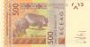 West African States Togo P819Tj 500 Francs 2021 UNC