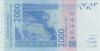 West African States Senegal P716Ku 2.000 Francs 2022 UNC