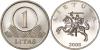 Lithuania 2008 1 Litas BU